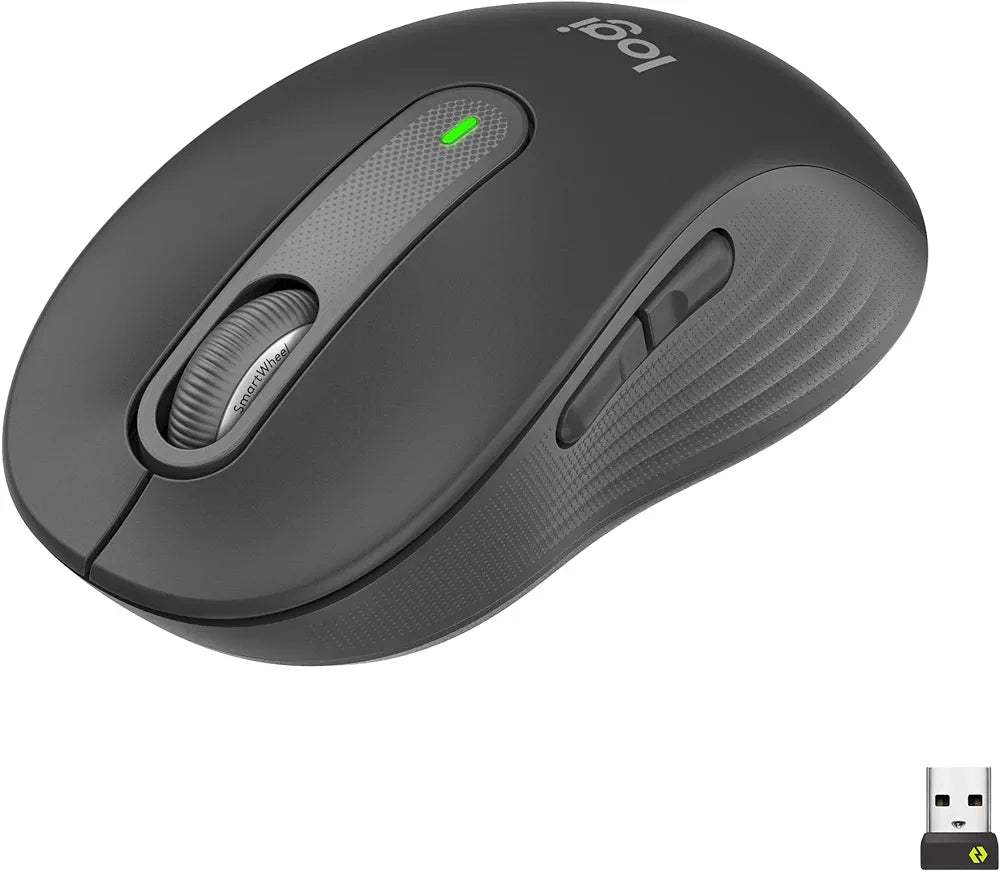 Logitech Signature M650 Wireless Mouse - for Small to Medium Sized Hands & Mouse Pad - Studio Gaming Mouse