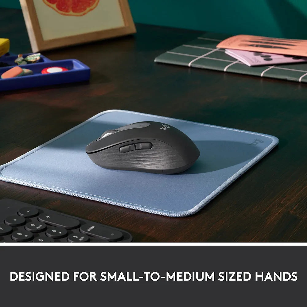 Logitech Signature M650 Wireless Mouse - for Small to Medium Sized Hands & Mouse Pad - Studio Gaming Mouse