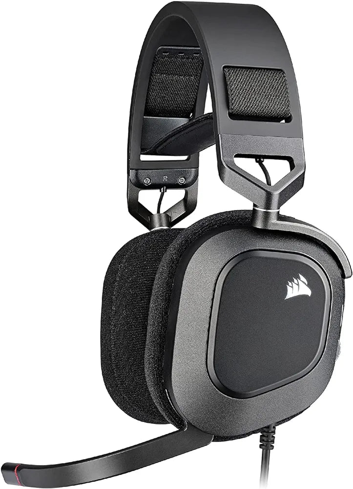 Corsair HS80 RGB USB Premium Wired On Ear with Dolby Audio 7.1 Surround Sound Gaming Headset