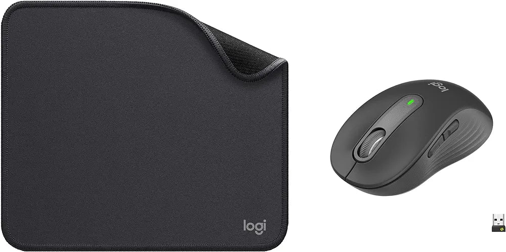 Logitech Signature M650 Wireless Mouse - for Small to Medium Sized Hands & Mouse Pad - Studio Gaming Mouse